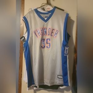 Kevin Durants OKC Thunder Swingman Blue Camo size Large NBA Brand